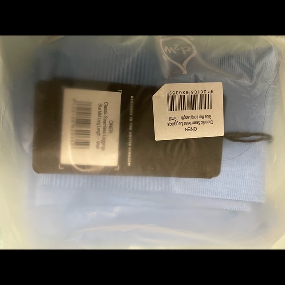 NWT Oner Active Classic Seamless Blue Marl leggings - Picture 2 of 3